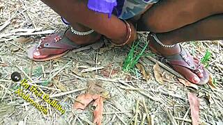indian couple getting it on outdoors in the wild jungle