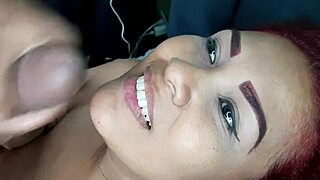 Raw Stepmother Sucks Cock POV in Hot Homemade Latina Clip