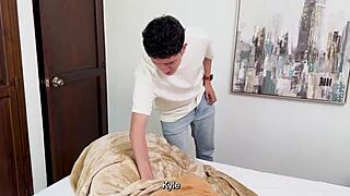 omg, I ride my nerdy stepbro like a toy and he bangs my tight milf pussy 😈