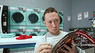 conversational hey, voyeur wife picks cutie for husband at laundromat!