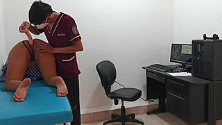 Perverted doctor bangs horny 18-year-old teen's tight pussy in hospital