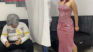 medico examines 18-year-old girl beside stepfather in chapter 2