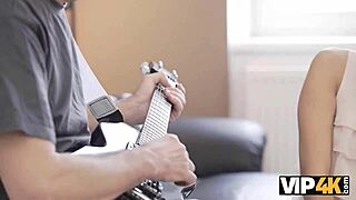 Old man from VIP4K explores Romanian woman’s lips with facial and vaginal play. Their intense session unfolds.