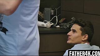 Blonde Teen Girlfriend Mistakes Stepdad For Boyfriend