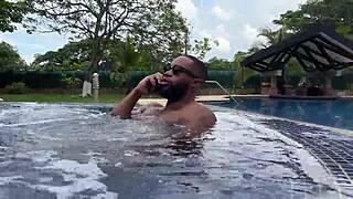 Jacuzzi Break - Kylei Ellish Enjoys Interracial Fun