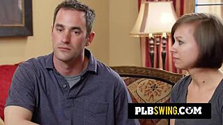Конкурс орального секса свингеров разогревает дикую вечеринку в свинг-хаусе