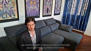 Wow! Süße Rotschopf schluckt Sperma mit Füßen hoch Sohlen POV