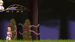 Нечестивая катастрофа в лесу! Ведьма дико развлекается со щупальцами, целующими везде!