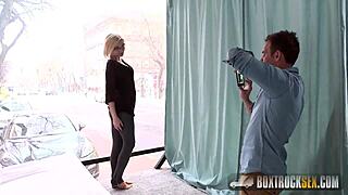 Публичный кастинг с Zazie, глотающей горячую сперму в горло в дикой сессии