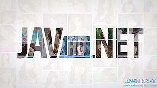 Japanese babe's sweet tits shine! 😍