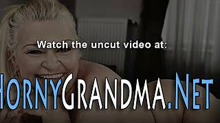 Gammel dames mund får en klæbrig overraskelse efter oral sjov