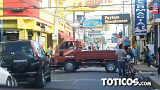 No puedo resistirme a estas sexys chicas dominicanas de la calle en público