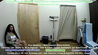 Bli Doktor Tampa Fångad När Hon Ger Angel Santana Första Gynekologiska Undersökningen Någonsin!