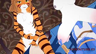 퍼리 후타나리 트리오가 세 여자 야생 3D 헨타이 크림파이 액션 박아