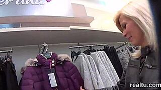 ragazza ceca affascinante sedotta al centro commerciale per scopata pov