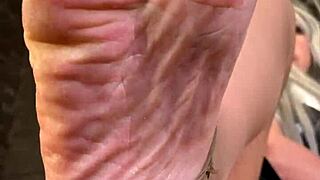 Pretty Bare Toes Wiggle Slowly Near Your Face in Close Fetish View