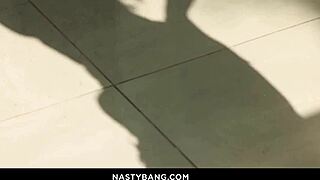 Hey, watch this brunette bombshell get banged hard from every angle??