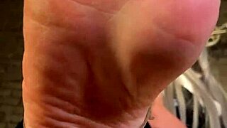Pretty Bare Toes Wiggle Slowly Near Your Face in Close Fetish View
