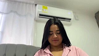 stepsis whore gulps down cum after blowjob on monster cock