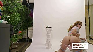 inked sophia locke teases in miniskirt and heels during flirty bts interview