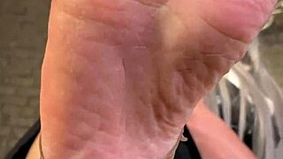 Pretty Bare Toes Wiggle Slowly Near Your Face in Close Fetish View