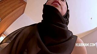 Debt collectors wreck reluctant hijab milf aaliyah yasin's tight holes