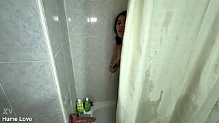 colombian girlfriend shower sex turns into anal pov all night