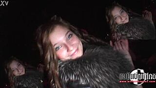 russian blonde's wild party deepthroat blowjob ends in explosive squirting bliss