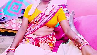 beautiful indian teen in saree rides grandfather's cock with telugu dirty talk