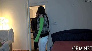 Boyfriend auctions barely legal teen's sweet mouth and pussy!