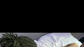 Chubby Brunette Bent Over Bedroom Takes Big Black Cock Doggystyle