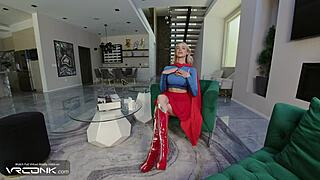 VR Busty Blonde Supergirl in Heels Fucks Hard in DC Comics Cosplay Parody!