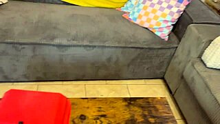 maintenance guy scores with tattooed cam girl housewife in lingerie pov
