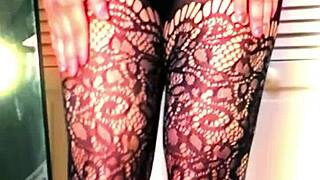 Sissy Slut Kandi Kane Shemale Worships Ass In Fishnets Boots Ripped Lingerie