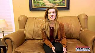 Keaton's Petite Redhead Coed Rimjob Tease Leads to Shaved Pussy Solo Cum