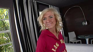 the skinny blonde teen proved her age then rode cock for cum in mouth
