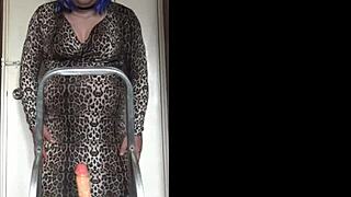 Bisexual Crossdresser Assfucks Dildo Toys Ass to Mouth Homemade