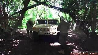 muslim dude pounds petite teen in army uniform outdoors