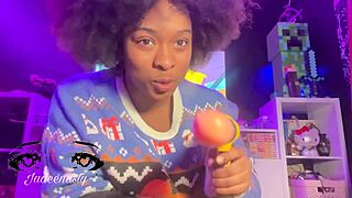 jadeenasty moans squirting on drill toy in nasty review