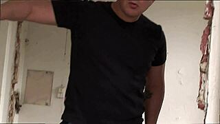 renata black bound and used hard in abandoned building orgy