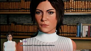 lora croft the horny librarian skips panties for your dripping wet pussy adventure