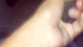 quick wet blowjob from pretty latina teen wife in abandoned bathroom