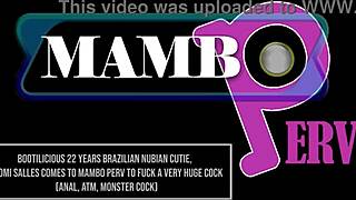 22-Year-Old Brazilian Ebony Naomi Salles Brutal Anal ATM Monster Cock