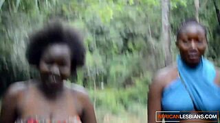 ever seen sexy ebony lesbians scissor and slurp wet black pussy on bathroom floor?
