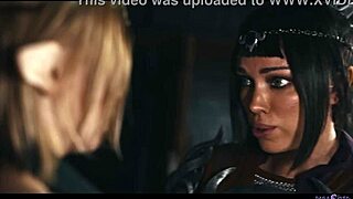 Blonde elf seduces Octokuro with craving parasites in medieval lesbian fantasy