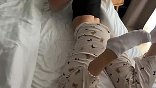 Man sharing hotel room with sexy stepsister gets too tempting fast