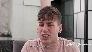 whoa, blonde teen's huge pussy lips crave step-cousins kai jaxon dylan moore!