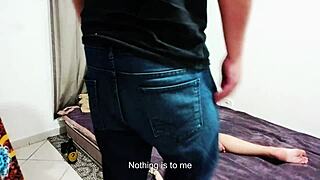 stepsister caught alone at home leads to ripped clothes and submissive wet pussy play