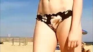 Real girls in bikinis beach compilation showcase