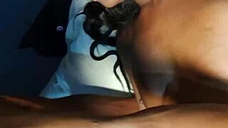 Hubby pounds fat wife's squirting pussy on Christmas